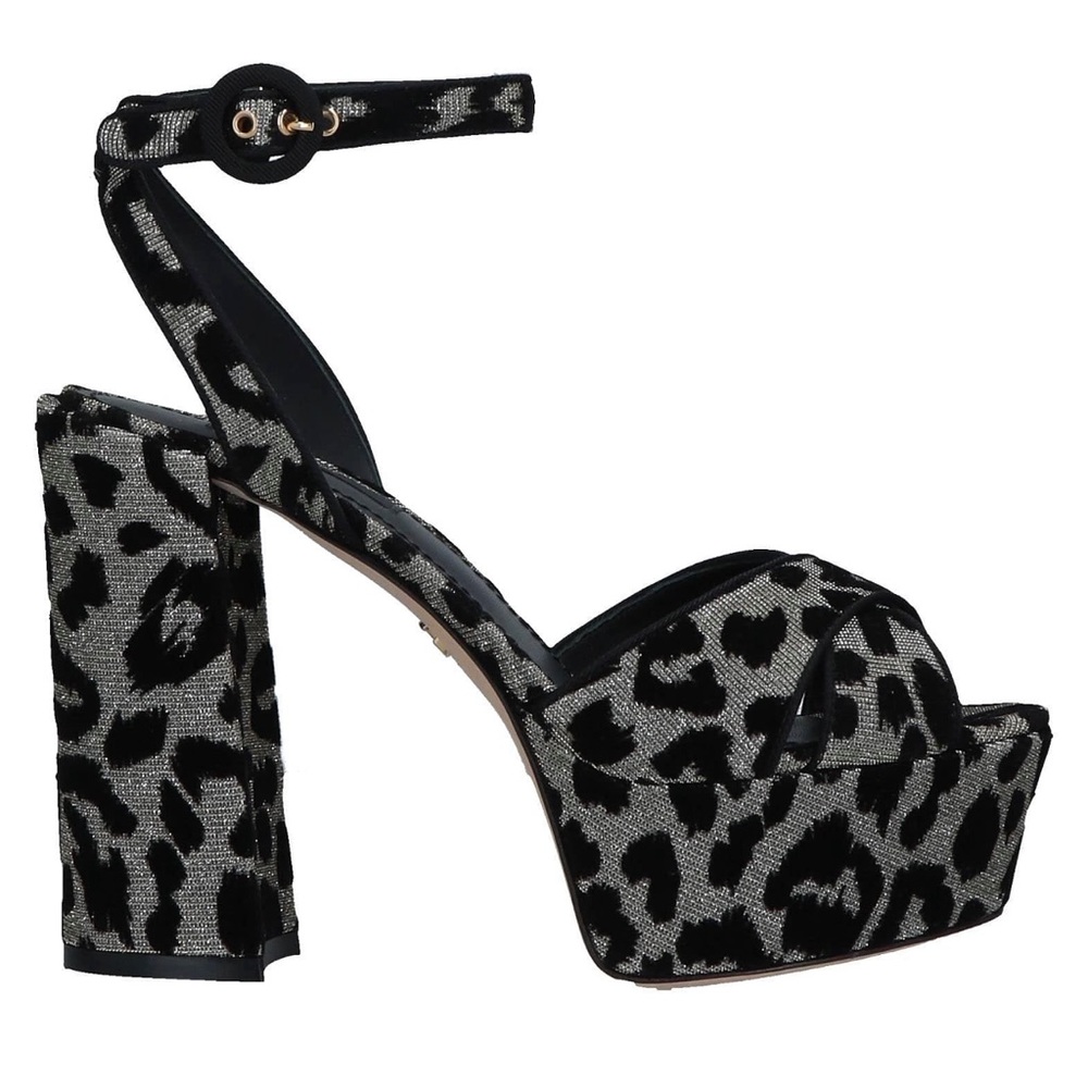 Dolce & Gabbana metallic leopard pumps sz 39